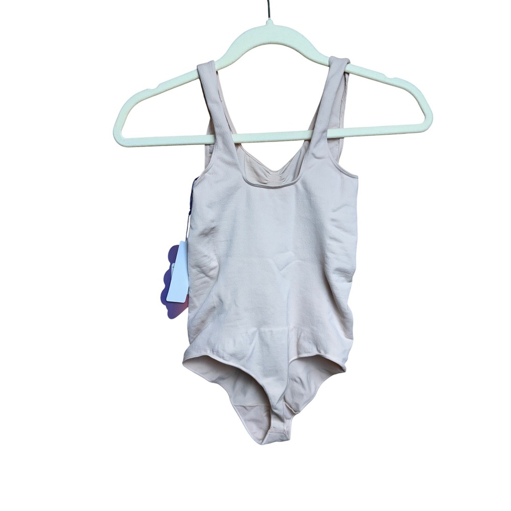 NWT Yitty Nearly Naked Shaping Thong Bodysuit Bad 4‎ Beige BU2251651 M/L - Picture 8 of 10